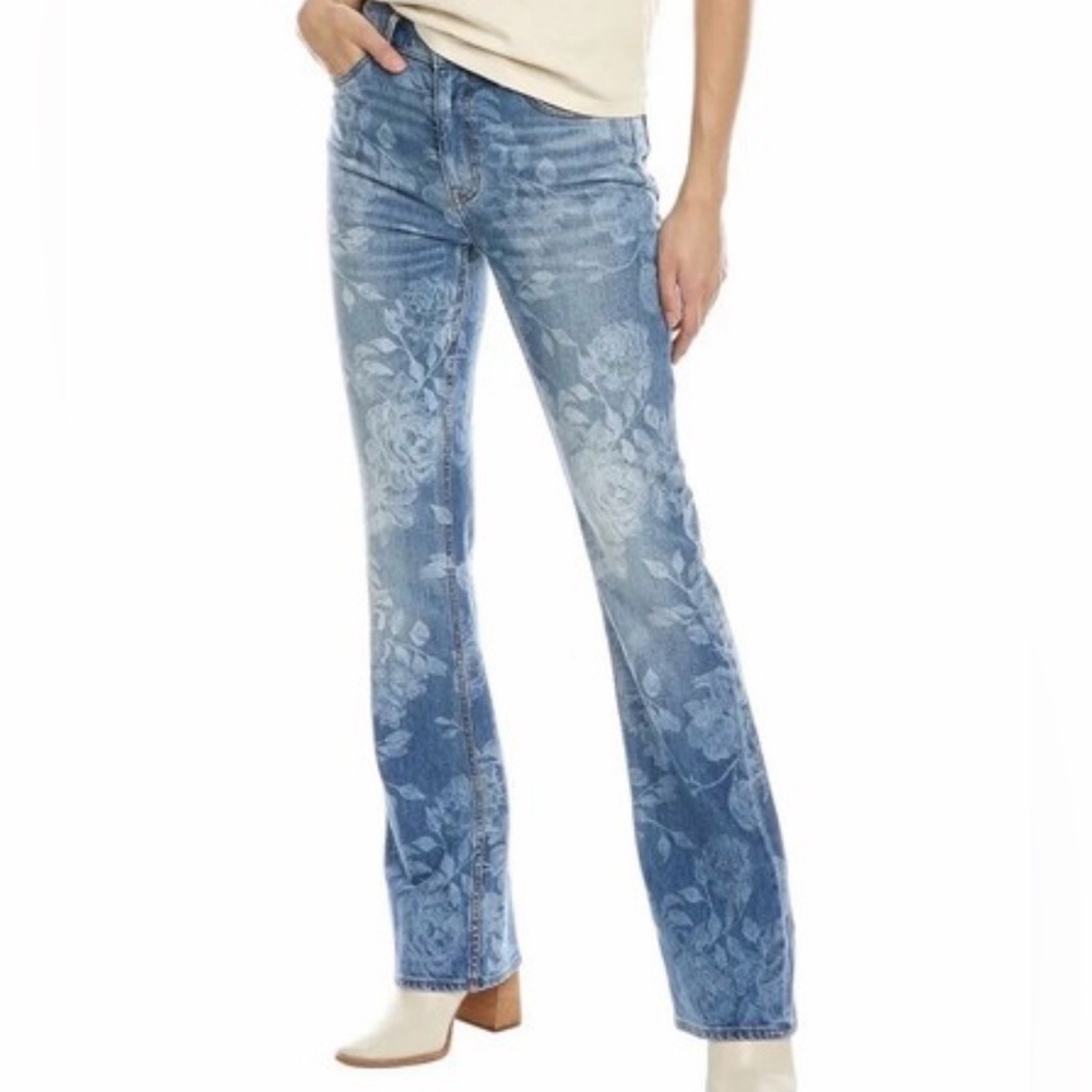 👖🪻Johnny Was Rialto Blue Floral Jeans size 29